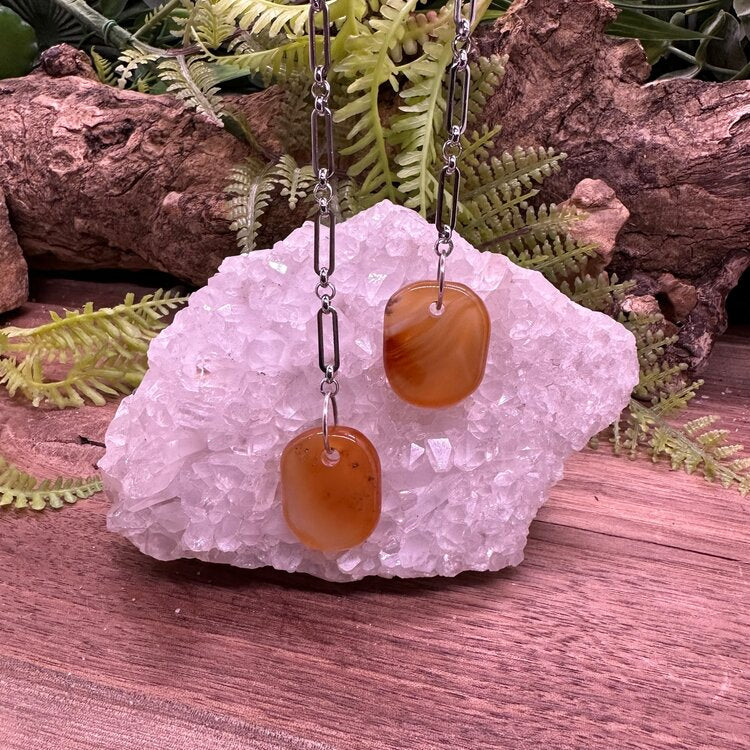 Carnelian Adjustable lariat!
