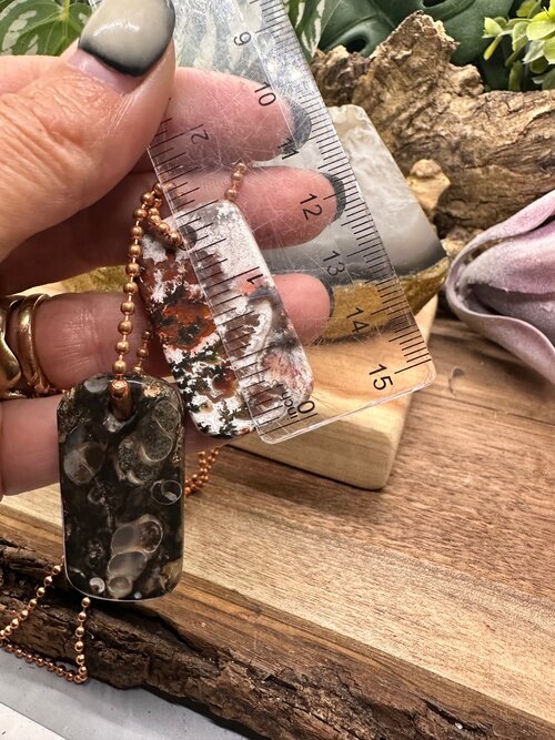 LHG Jasper and Turitella Agate dog tags