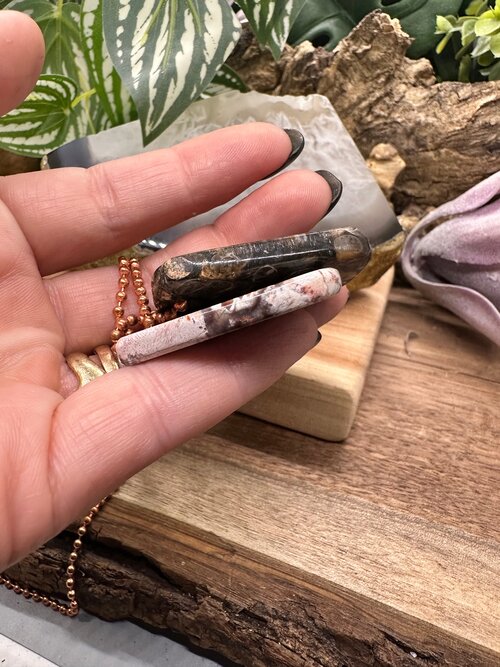 LHG Jasper and Turitella Agate dog tags