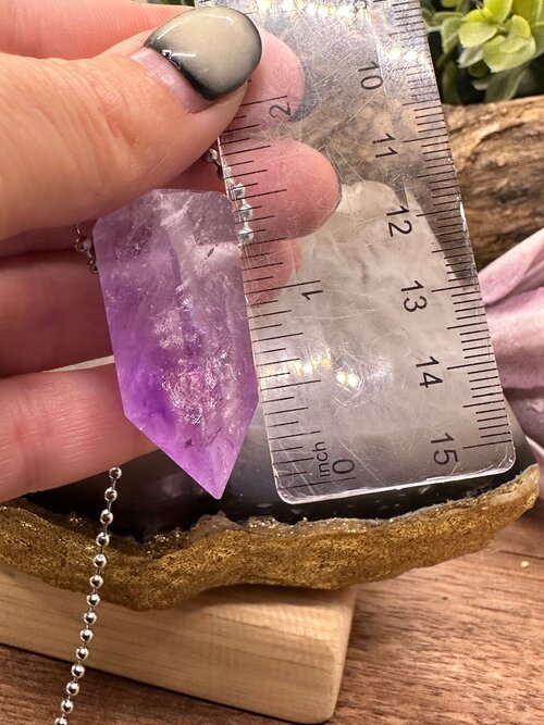 Rainbow Amethyst pendant!