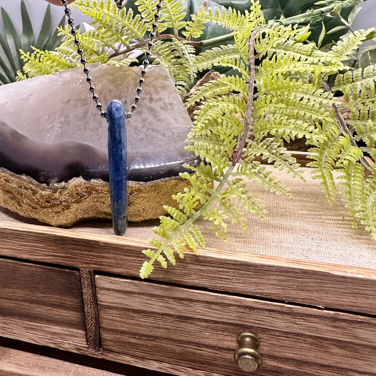 Blue Kyanite pendant!