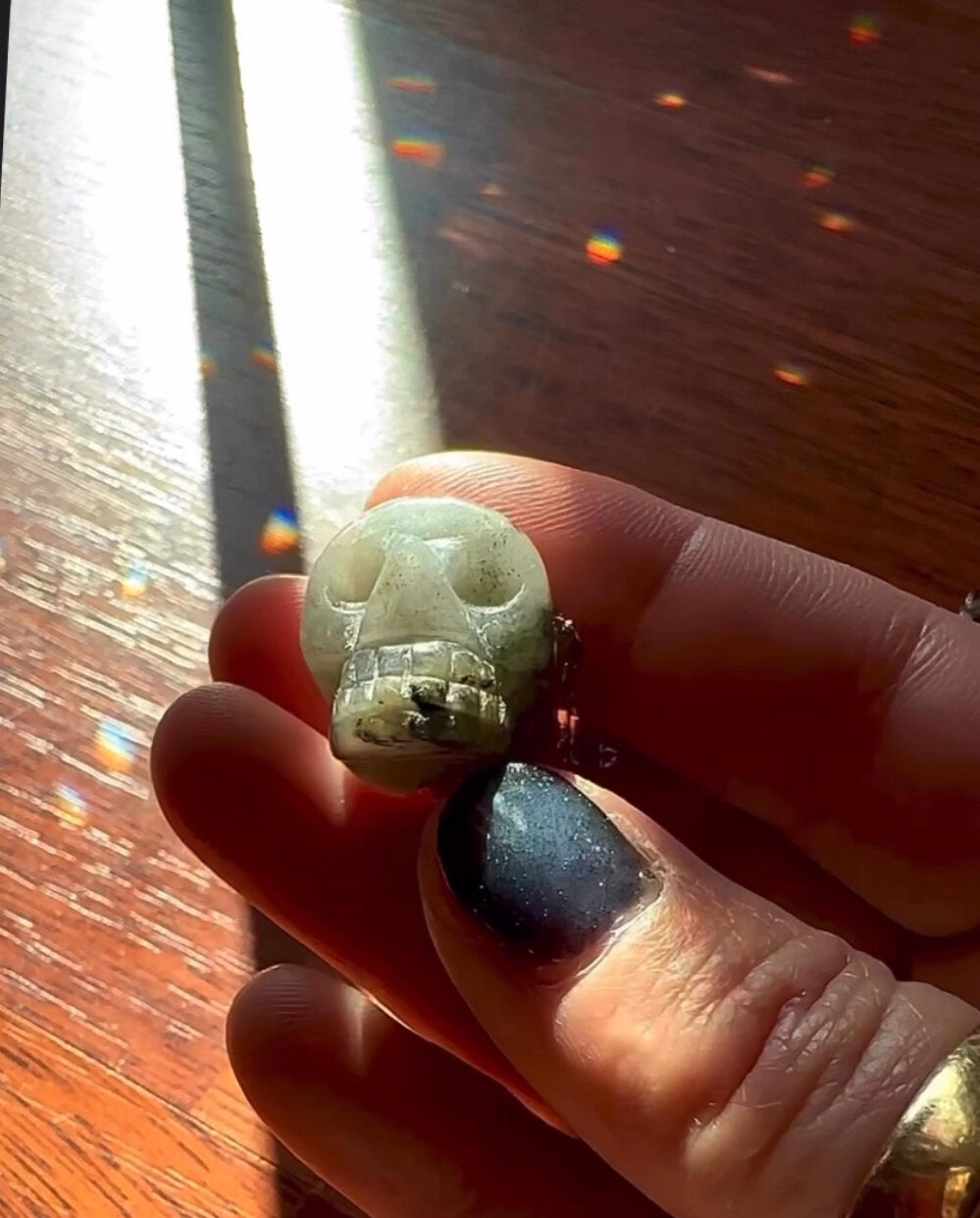 Labradorite Skull