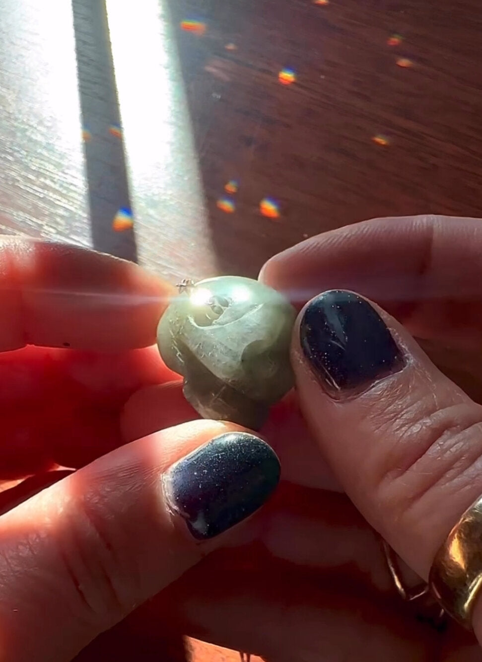 Labradorite Skull