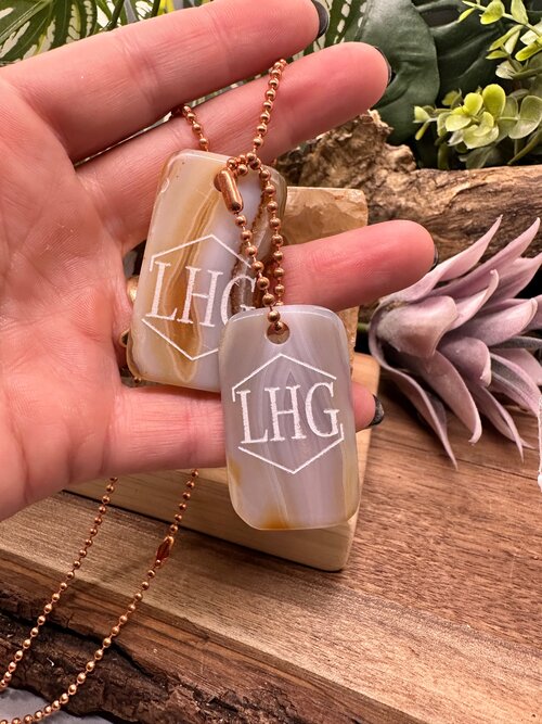 Agate LHG dog tags