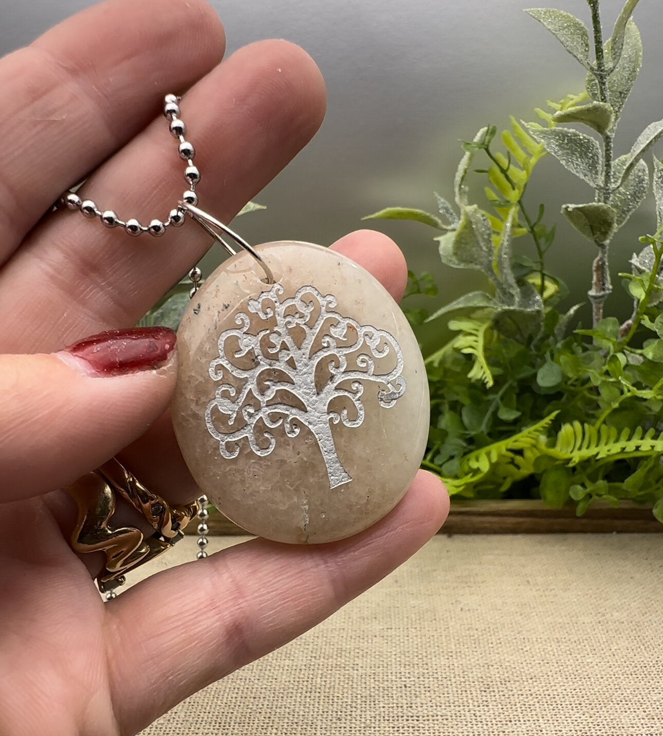 Quartz Earth pendant