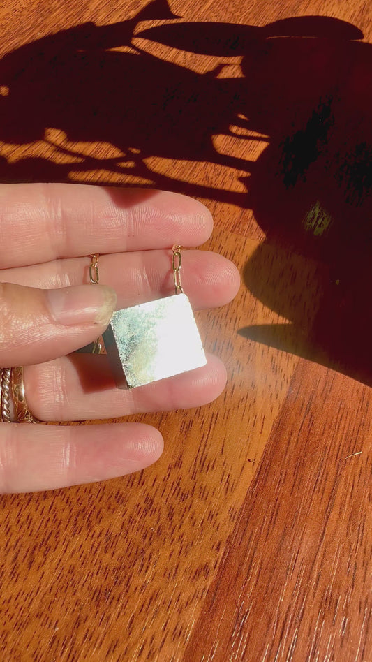 Raw Pyrite pendant