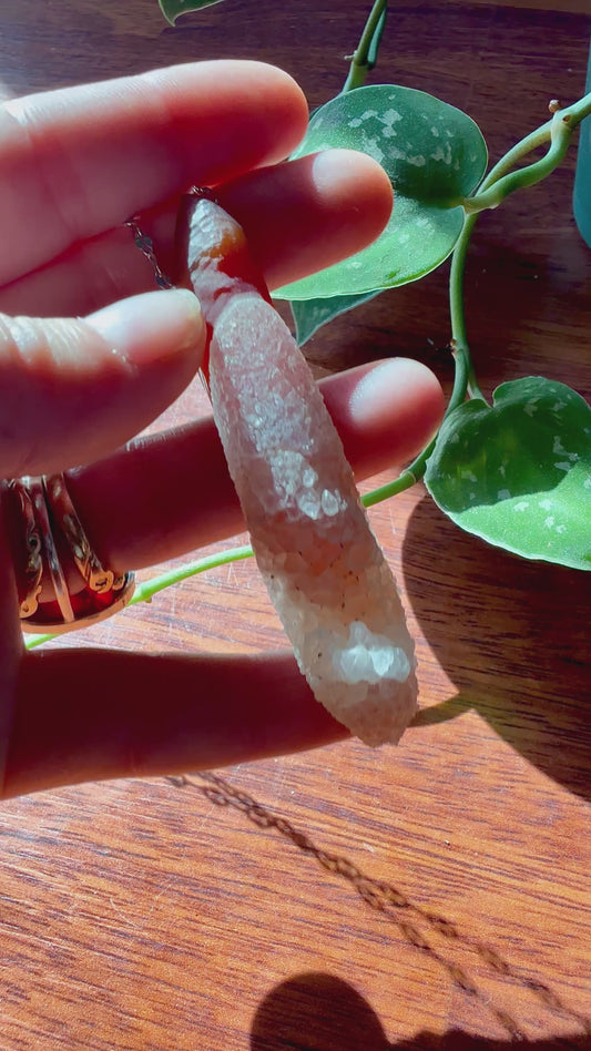 Gobi Agate with quartz druzy!