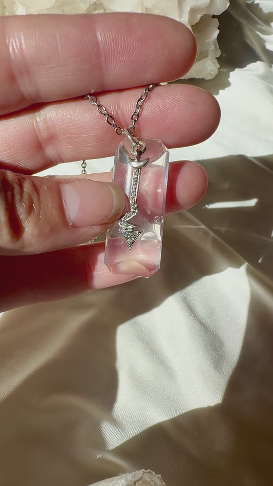 Rose Quartz with diamonds