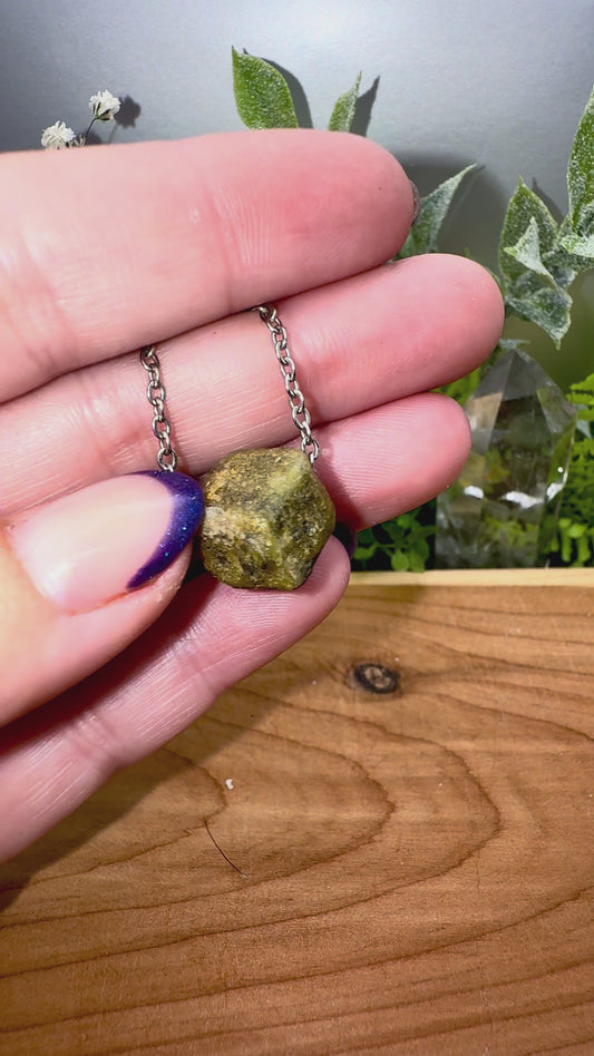 Raw Green Garnet