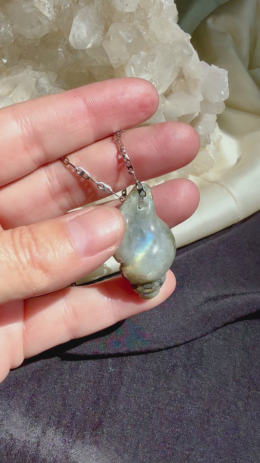 Labradorite Shell pendant