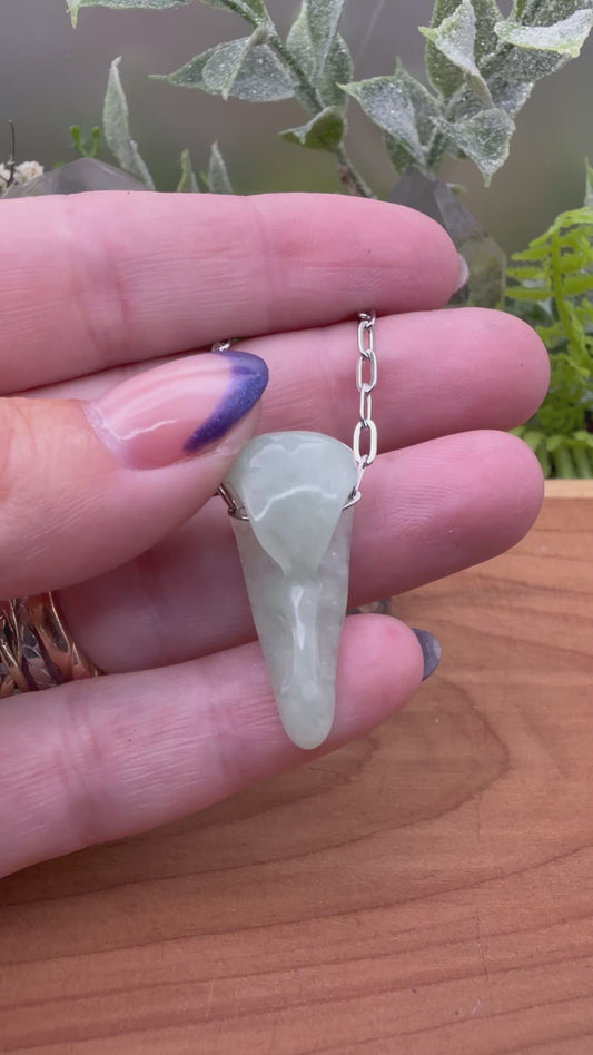 Green aventurine Raven