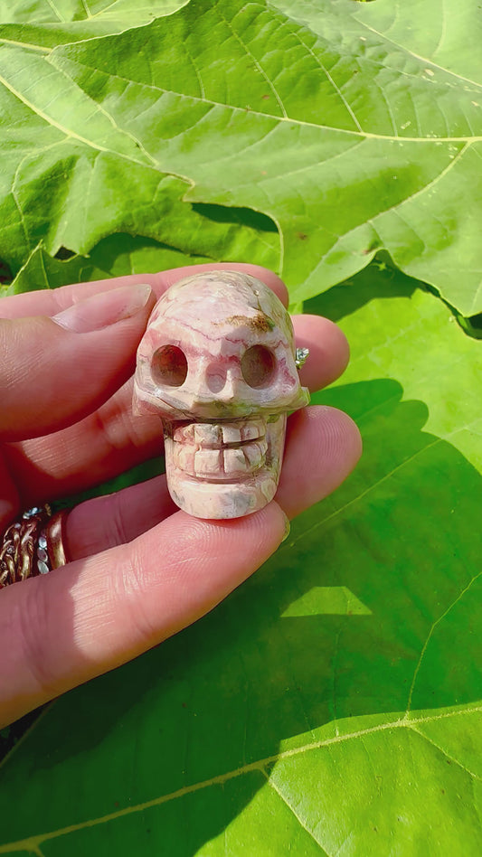 Rhodochrosite skull!
