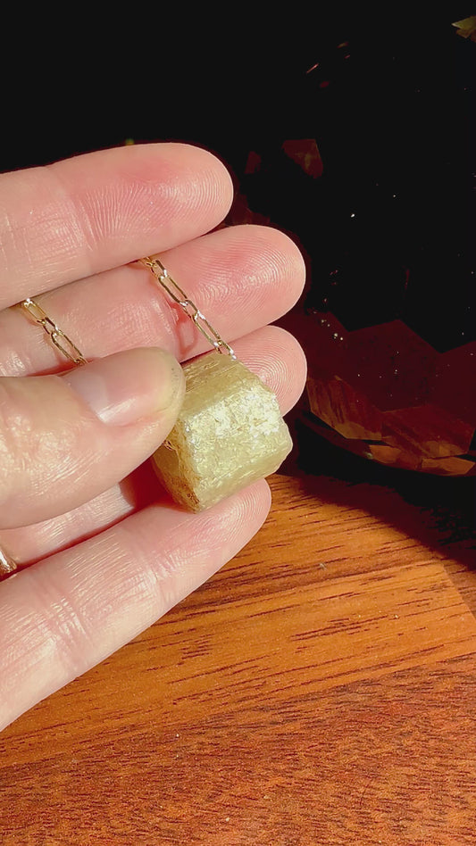 Raw Golden Apatite