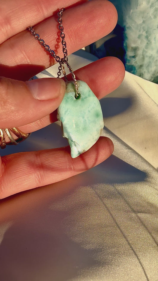 Larimar pendant