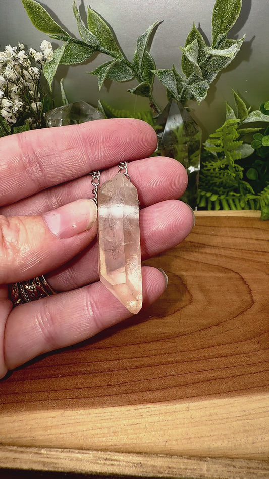 Tangerine Lemurian Quartz